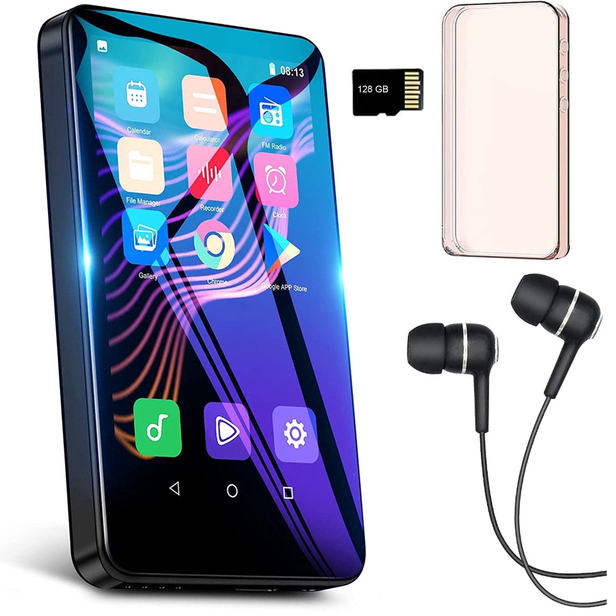 144GB MP3 Player with WiFi & Bluetooth 4” HD Full Touch MP4 Player 8-Core Android Music Player for Kids 2GB RAM & 16GB ROM 1500mAh Media Music Player with Spotify Audible Music App Play Store