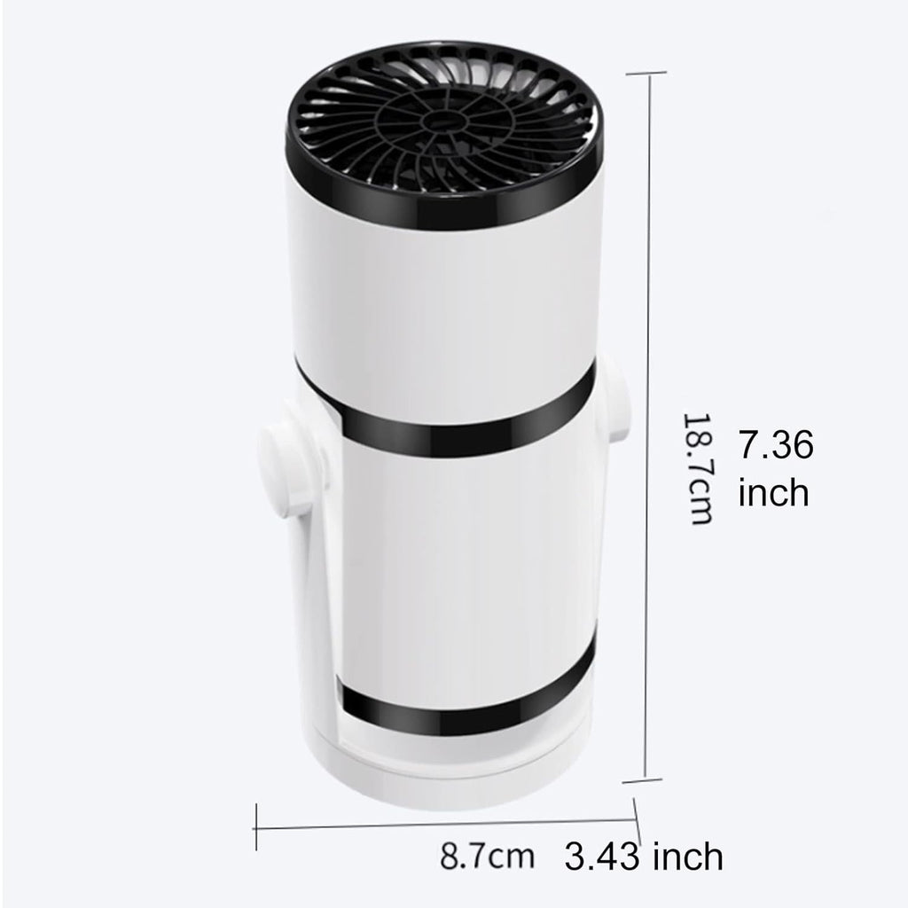 MUSICOZY Car Heater Fan,150W 2 in 1 Heating Cooling Portable Car Heater with Cigarette Lighter plug,Windshield Defogger Defroster Automobile Windscreen Heater in 359 Degree Rotary for All Car (12V)
