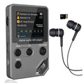 72GB Lossless MP3 Player MP4 Music Player Full Body Zinc Alloy Professional Level Music Player with BT 5.0 Earphones Photo/Video Play/FM Radio/Voice Recorder/E-Book Reader HiFi Sound Ideal for Sport