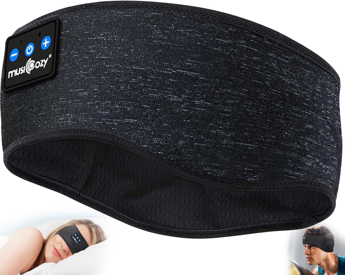 MUSICOZY Bluetooth 5.2 Sleep Headphones  Wireless Headband Headphones with HD Stereo Speakers
