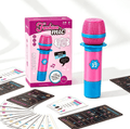 CEDQ Party Game-Ultimate Mic Karaoke Music Trivia Challenge for 2-10 Players New Music Version of Family Card Game 110 Lyric Cards Microphone&Games Board Perfect for Adults & Music Lovers Games Night