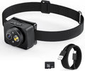 Head-Mounted Camera LED headlamp 1080P HD Body Action Camera Wearable Video Recording Smart Sensing Control Shock-Absorbing Cam Suitable for Nighttime Activities: Electricians Cycling Fishing Hiking