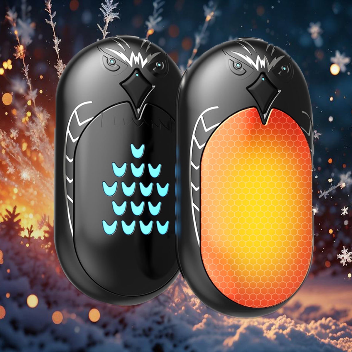 Rechargeable Hand Warmers  2 PC 6000mAh Electric Portable Heater  20 Hrs Long Heating Hot Pockets Hand Heater Warmer  Hunting Gear  Christmas Gifts for Women  Men  Raynauds  Camping  Golf  Outdoors