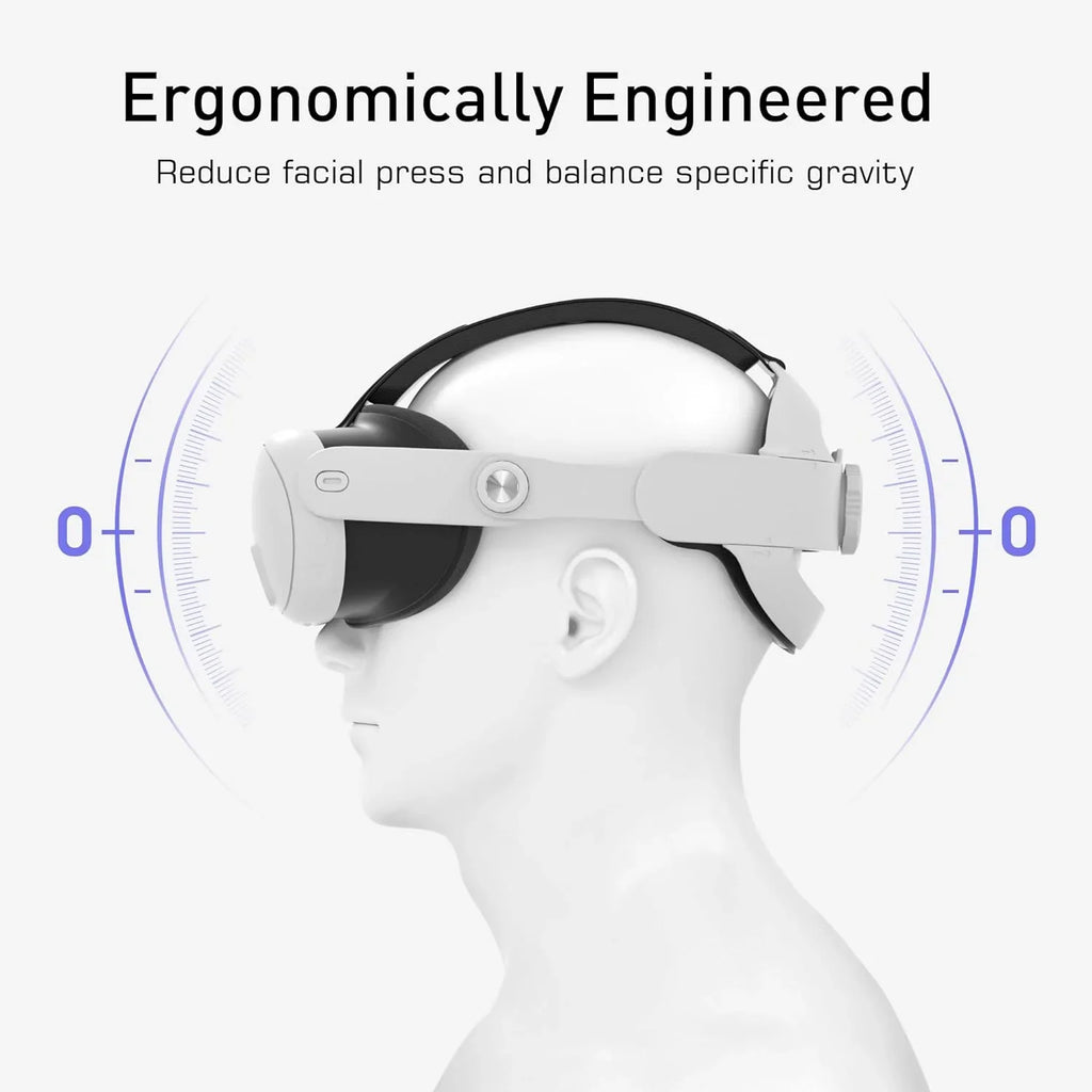 Head Strap for Meta Quest 3  Adjustable Headband Replacement for Elite Strap  Enhanced Comfort and Gaming Immersion VR Accessories Compatible with Oculus/Meta Quest 3