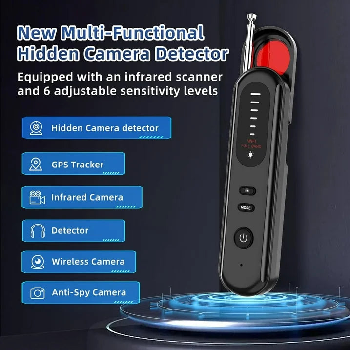 Prociv Smart Hidden Camera Detectors  Bug Detector  RF Detector  GPS Tracker Detector Device to Detect Listening Devices for Office  Hotel  Travel and Car  Indoor Use Black