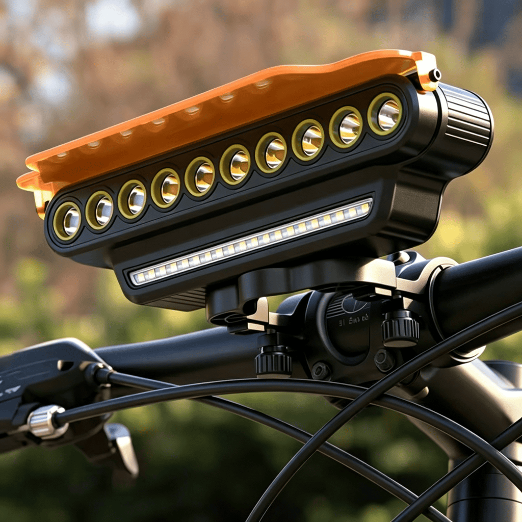 10000LM Super Bright Bike Light Set Rechargable Powerful Bicycle Front Back Lights IPX6 Waterproof With High-Decibel Horn Long Battery LED Bicycle Light with Remote Control for Road Mountain Cycling